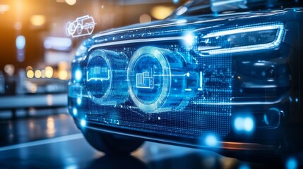 Obraz premium Hydrogen applications in manufacturing, reducing emissions while enhancing production efficiency