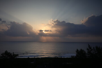Sunrise on the Pacific Ocean in Taiwan