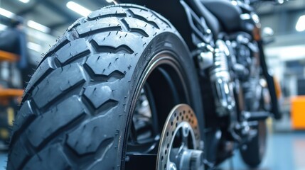 Industrial rubber processing plant focused on creating rugged motorcycle tires.