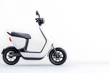 Scooter motorcycle isolated on white background