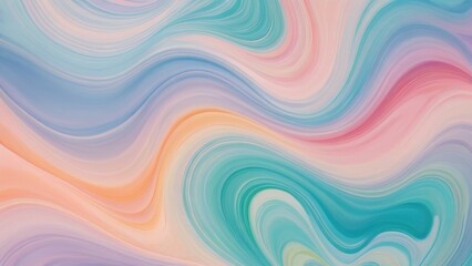 Obraz premium Soft pastel swirls of color create a dreamy and calming background. Perfect for projects needing a touch of elegance and serenity