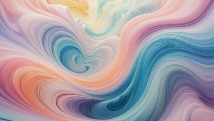 Obraz premium Soft pastel swirls of color create a dreamy and calming background. Perfect for projects needing a touch of elegance and serenity