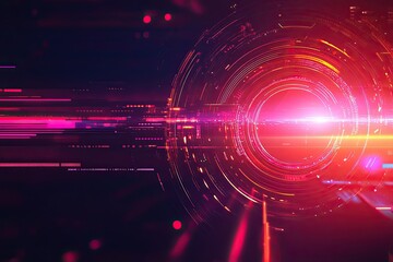 Fototapeta premium Futuristic data flow. Science fiction movie wallpaper. Hyperspeed space travel concept