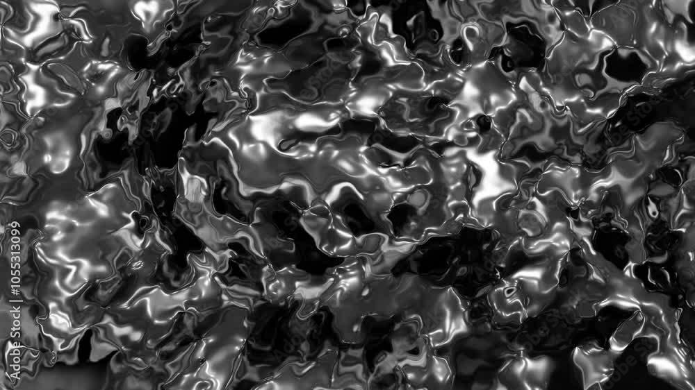 Poster liquid abstract design smal fast waves abstract design ink color