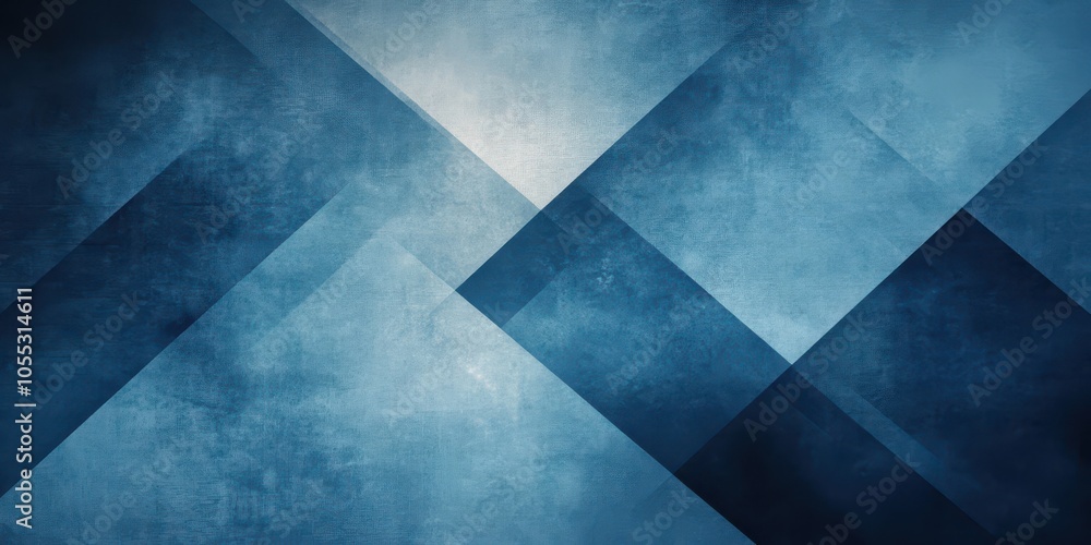 Aufkleber abstract blue background with triangles and rectangle