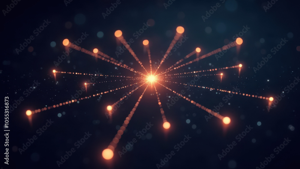 Poster image of a starburst effect in space.