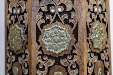 Background screensaver with oriental theme. An old medieval oriental item that has a national heritage in religion