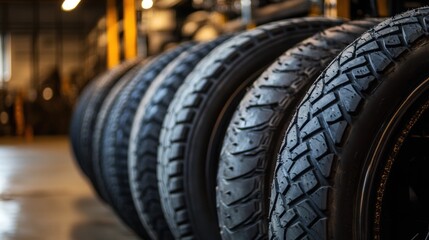 Tire production facility specializing in rubber processing for custom motorcycle tires.