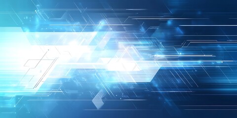 Fototapeta premium Abstract technology communication concept vector 3D background.