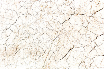 Earth with cracks top view for background or graphic design of textures and overlays with the concept of drought and death.