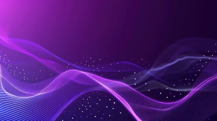Abstract Purple and White Wave Pattern