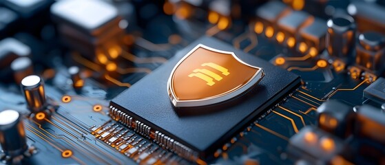 Futuristic cybersecurity dashboard displaying advanced AI driven protection protocols with real time threat detection and encrypted data flows for global defense and intelligence systems