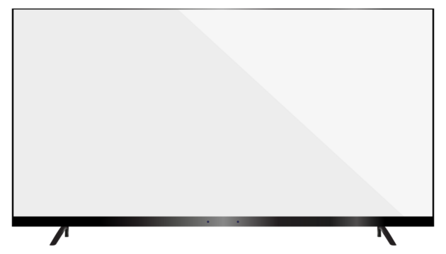 Television Plasma isolated on white background,5K White TV Wide Flat Screen,Vector 3D Model Blank Monitor,LED TV Display Mockup Template,Design element for Catalog,Web Site