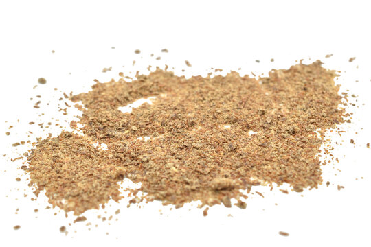 Milk thistle is a plant that is beneficial to human health and is ground into powder.