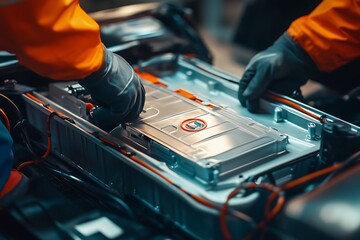 Electric Car Battery Inspection