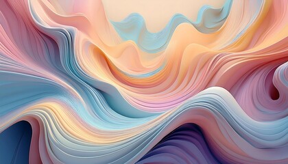 Design a dynamic background featuring dynamic fluid shapes in pastel colors