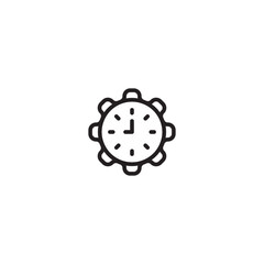 Icon representing time management and efficiency. Symbol of time management and optimization. Making the most of your time. Editable icon.