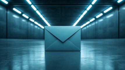 Enigmatic envelope in shadows, a captivating still life of mystery and concealed communication