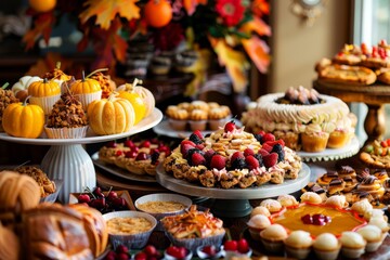 A Bountiful Thanksgiving Dessert Table