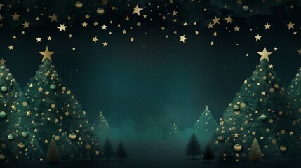 Christmas tree and stars