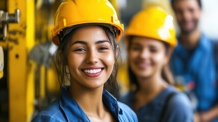 Young electrician students are smiling as they engage in practical work, embodying the concept of vocational training.