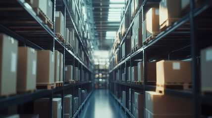 A cutting-edge warehouse management system leverages augmented reality technology for improved package identification, picking, and delivery, envisioning the future of supply chain and logistics.