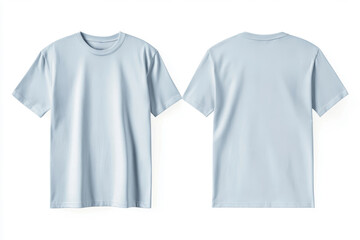 Light blue unisex T-shirt on white background