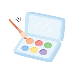 A handy icon of eyeshadow kit in modern style