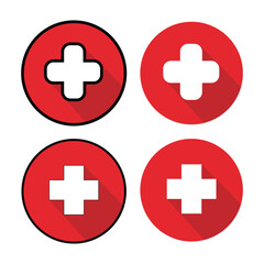 First aid vector illustration and icon suitable for health theme design