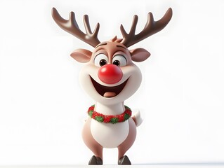 3D Playful reindeer