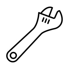 Wrench line icon