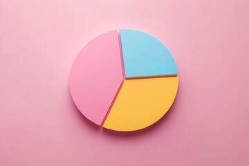 Obraz premium Colorful Pie Chart: Data Visualization for Business Growth