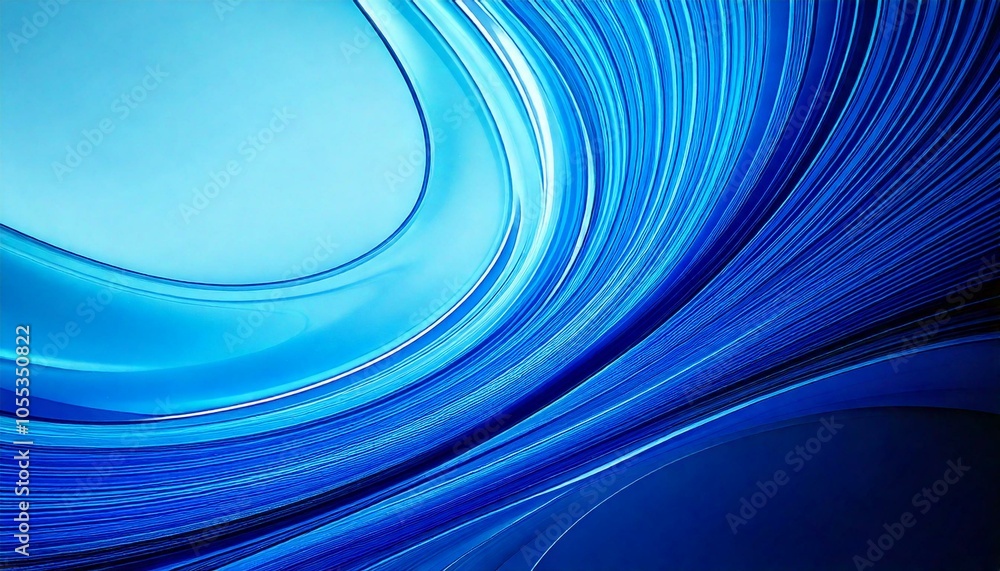 Wall mural abstract blue background ,blue curve design smooth shape by blue color with blurred lines