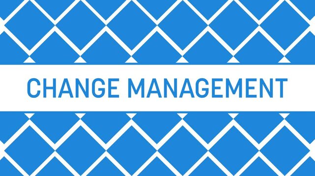 Change Management Blue Geometric Shapes Changing Texture Background 