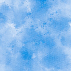 Obraz premium Sky blue abstract watercolor texture background vector. Watercolor illustration for art, craft, and design projects.