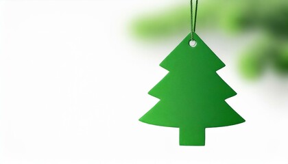 green christmas tree blank tag