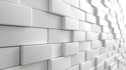 White brick background