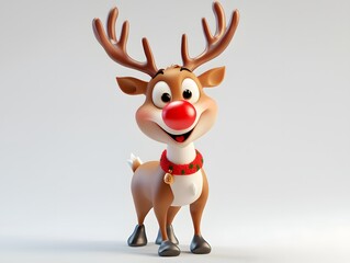 3D Playful reindeer