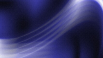 Blue black background white curved lines motif noise blur grainy effect copy space