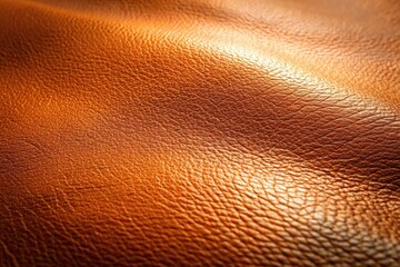 Naklejka premium Smooth and glossy leather surface with a subtle sheen and reflective finish, smooth, metallic