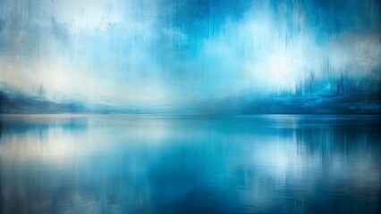 Abstract Light Blue and Steel Color Watercolor Art Background for Modern Decor