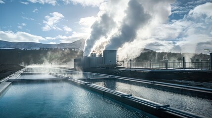 Geothermal Power Plant in Iceland
