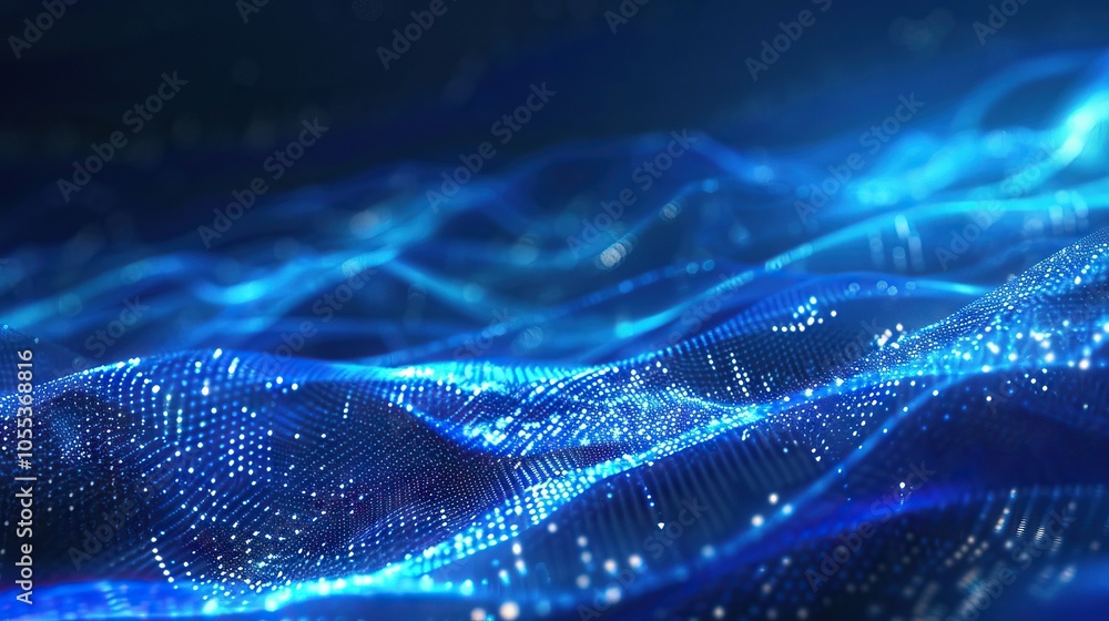 Poster abstract wave particle