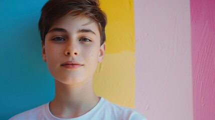 Teenager promotes self acceptance and gender fluidity.