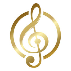 golden treble clef