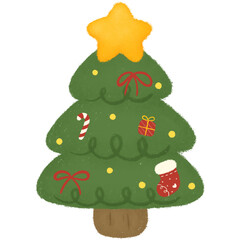 christmas tree with ornament 