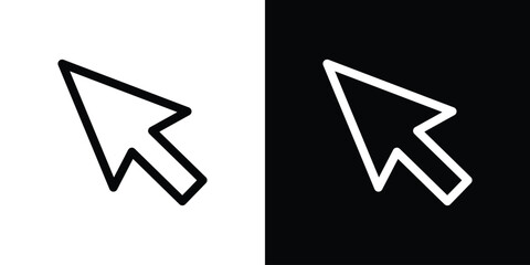 Computer mouse pointer icon, cursor button