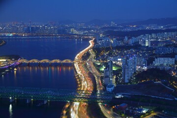 Seoul city night