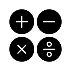 Obraz premium Calculator for math Icon