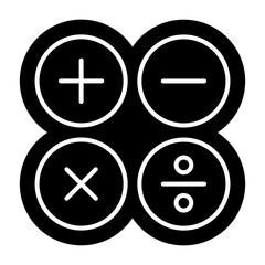 Obraz premium Calculator for math Icon